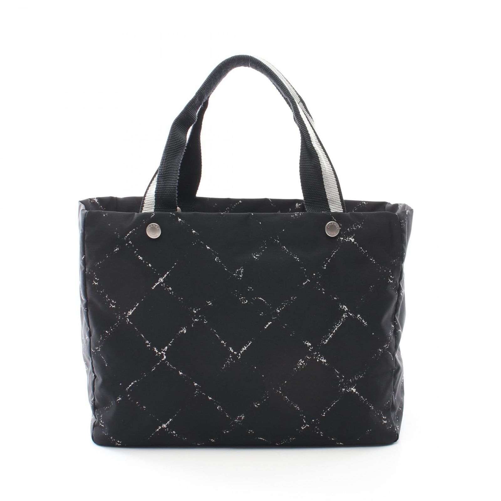 シャネル CHANEL トートバッグ 旧トラベルライン A11833 ブラック ナイロン トラベルライントート レディース Used A