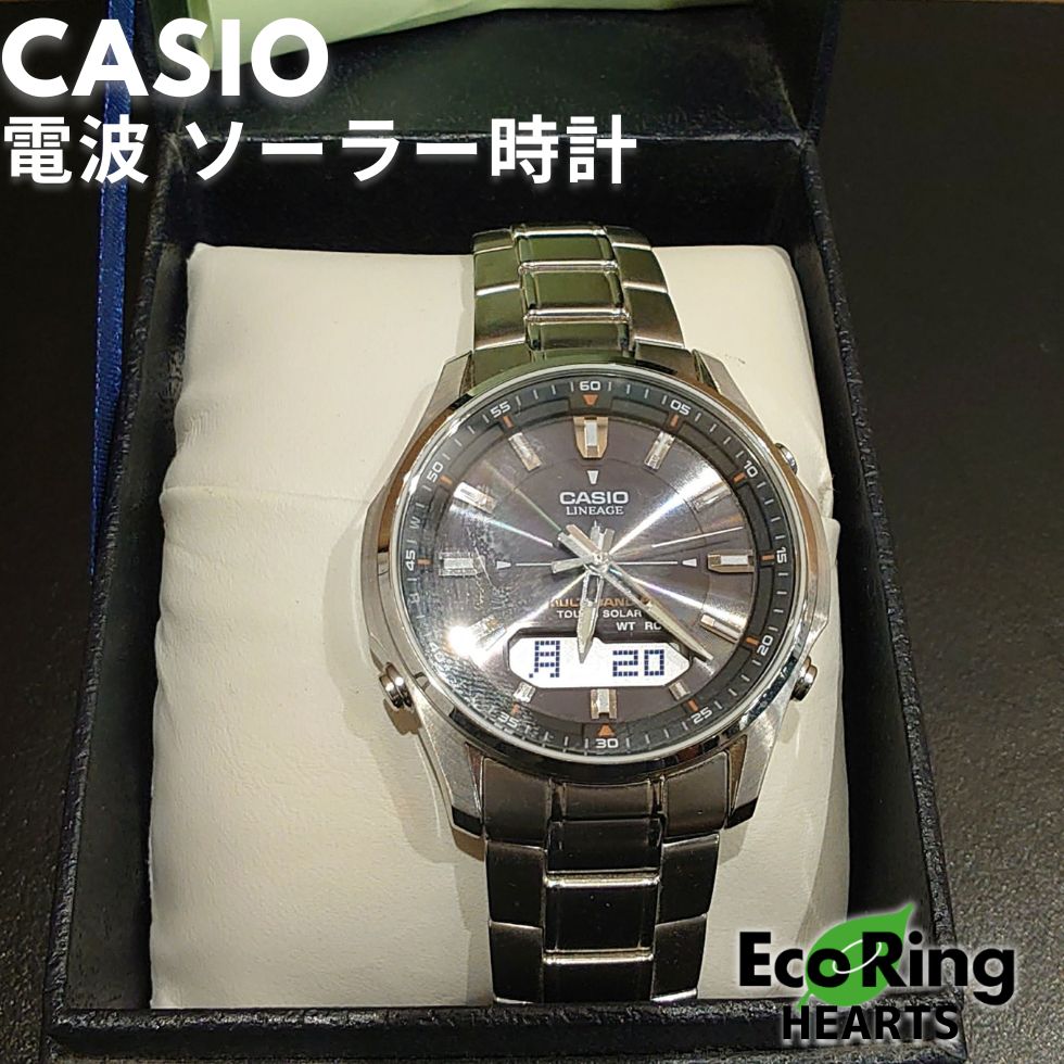 美品 CASIO カシオ LCW-M100 ソーラー電波時計 KID