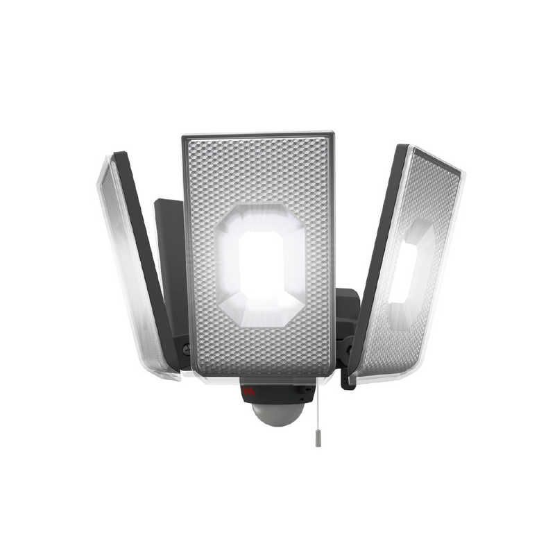 未開梱 ムサシ 12.5W×4灯スライド型LEDセンサーライト コンセント式 LEDAC4000