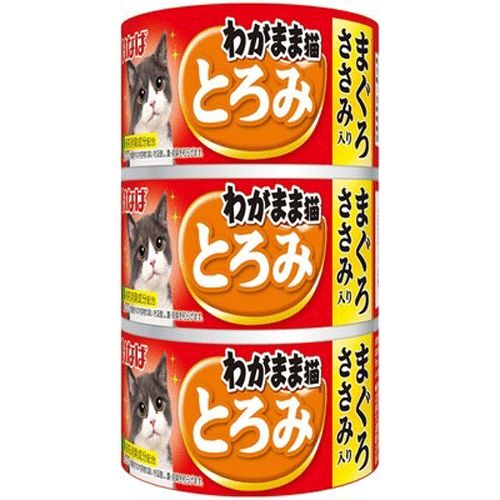 いなば わがまま猫 とろみ まぐろ ささみ入り 140g×3缶 1ケース54缶