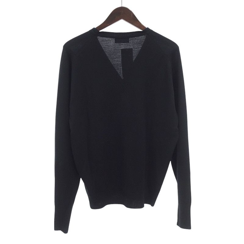 ジョンスメドレー コットンウールカーディガン 黒 サイズXXL JOHN