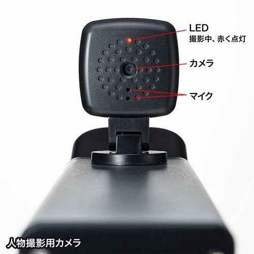 書画カメラ USB 1600万画素 4K動画録画 360°書面スキャナー マイク