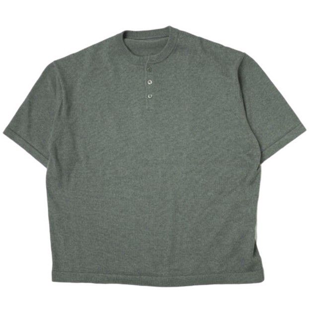crepuscule x BEAMS T クレプスキュール ビームスティー 23SS 別注 ヘンリーネックTシャツ SP 2301-030 2 グレー 半袖 ニット トップス g14150