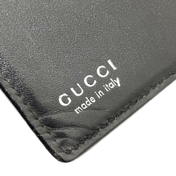 グッチ 手帳カバー ロゴプレート アジェンダ レザー 革 ブラック 黒 039 3731 GUCCI システム手帳カバー ダイアリー アドレス帳 メモ帳 6穴式 ブランド小物 SKLAD-KIRPICHA_RU