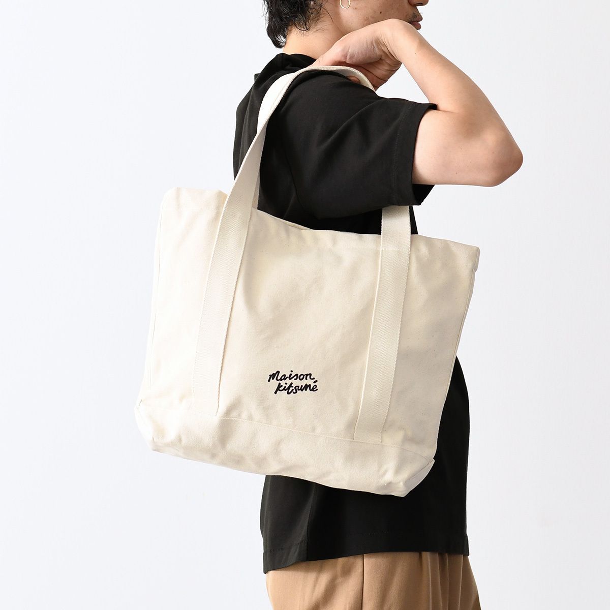 MAISON KITSUNE フォックスヘッド トート バッグ