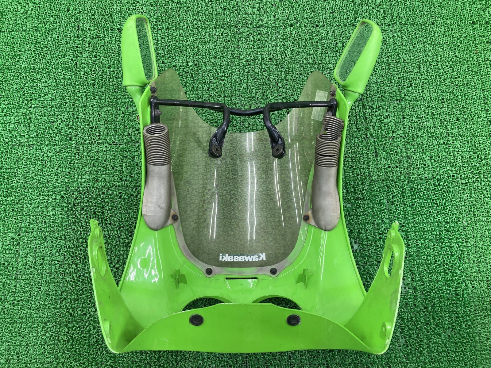 ZXR400 アッパーカウル 緑 55028-1229 カワサキ 純正 中古 バイク 部品