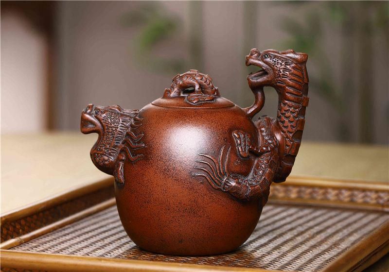 ♦中国 古玩古美術 龍形 茶壺 急須 宜興窯 アンティーク 骨董品 コレクション 龍茶壺 中国古美術 宜興 紫砂壺・急須・茶道具 - メルカリ