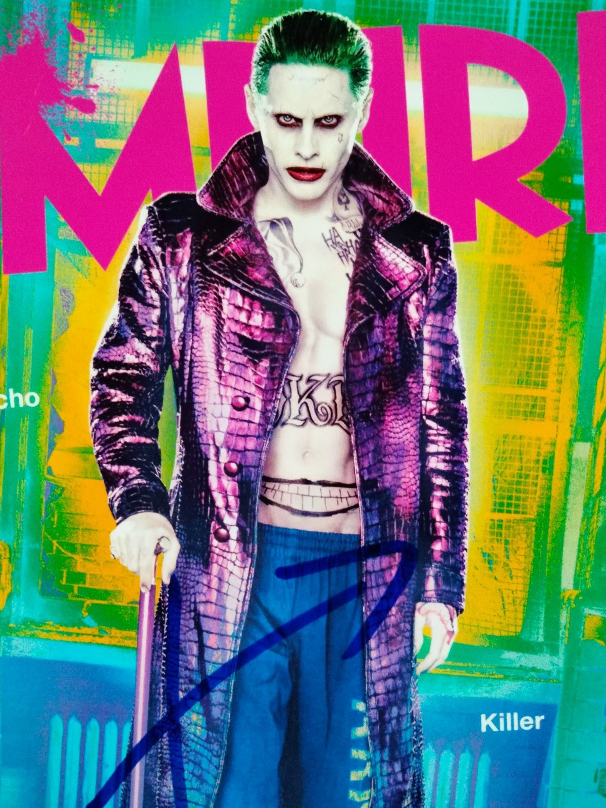 ジャレッド・レト直筆サイン入り2Lサイズ写真…Jared Leto…スーサイド 