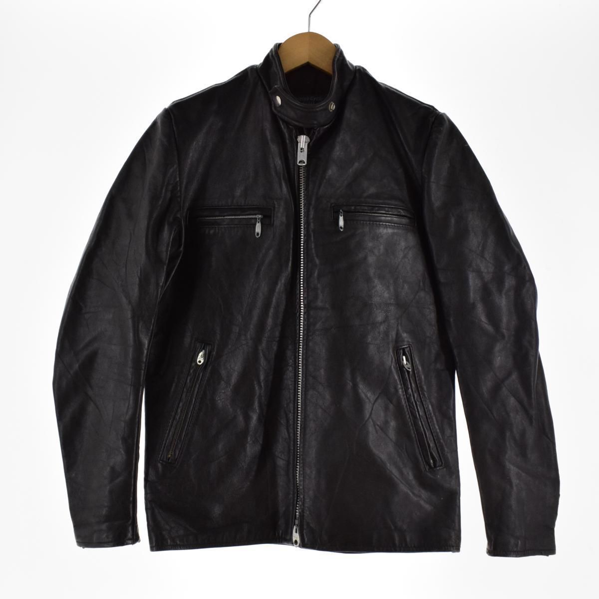 古着 60~70年代 British Cycle Leathers シングルライダースジャケット カナダ製 メンズS ヴィンテージ/eaa222467