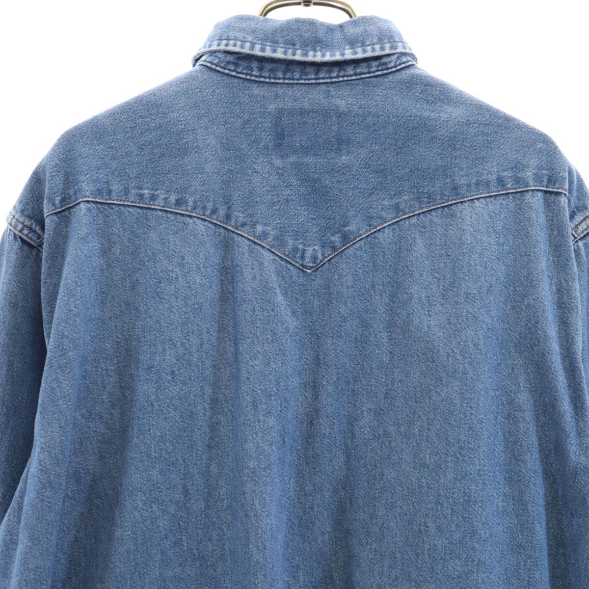 80S ラングラー Wrangler デニムシャツ XL ウエスタンシャツ ラングラー WRANGLER 80s 90s デニム ウエスタンシャツ