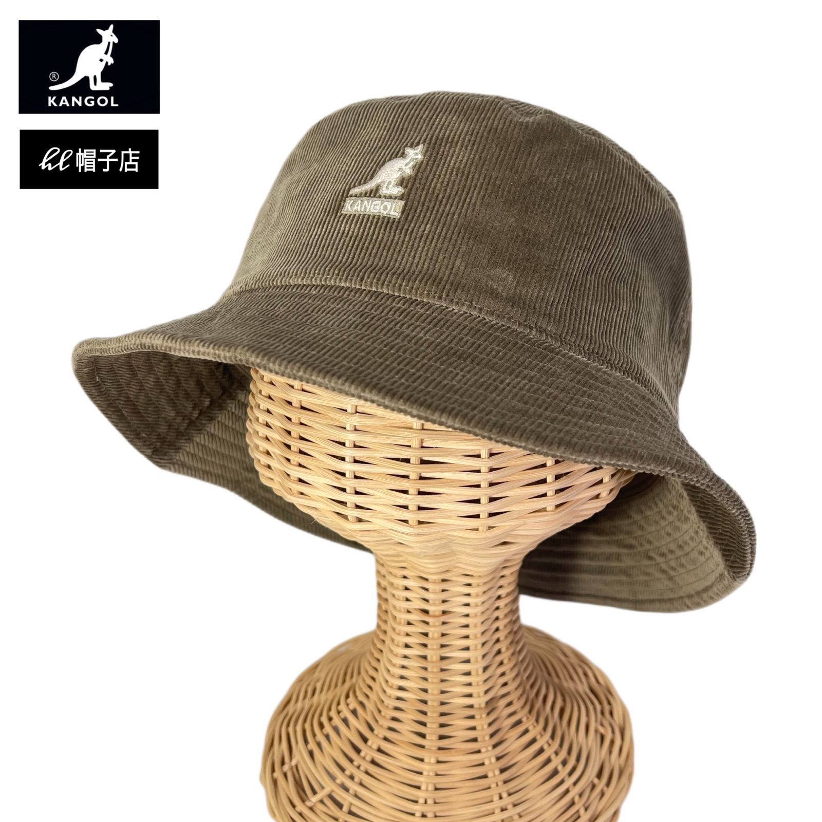 SALE／96%OFF】 KANGOL コーデュロイ バケットハット ベージュ Lサイズ 