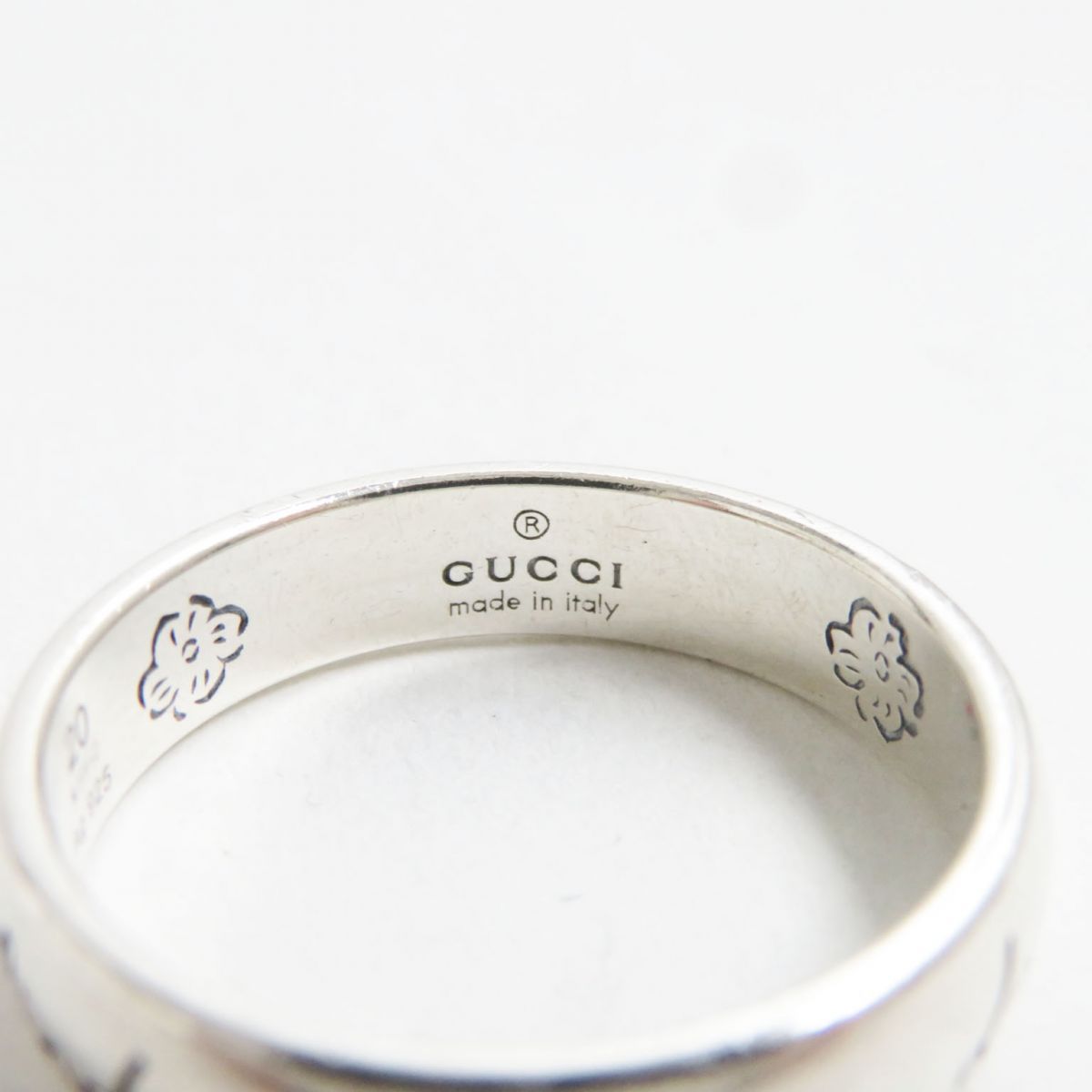 良品○GUCCI グッチ Ag925 Blind For Love/ブライトフォーラブ リング