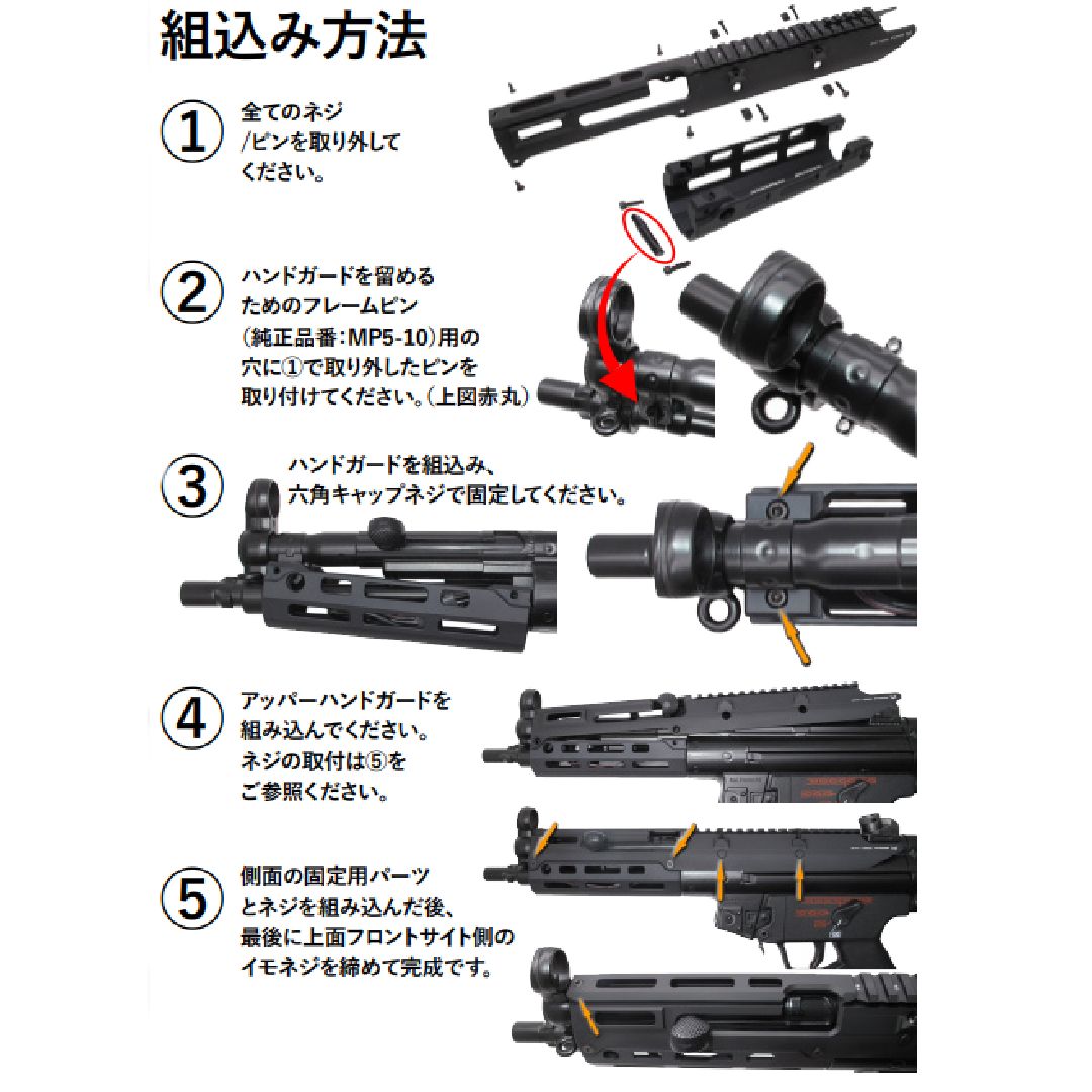 WII TECH マルイ 次世代 MP5 用 UTG PRO Monolithicタイプ M-LOK