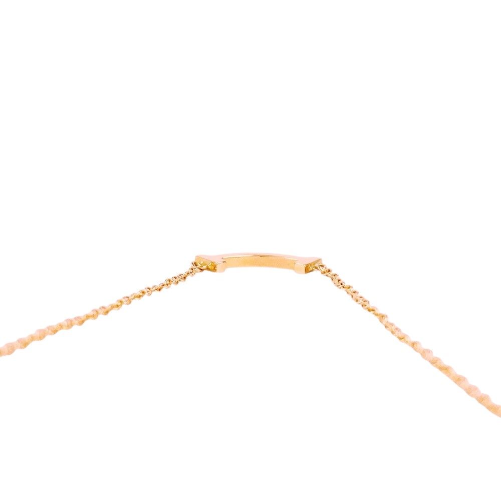 □新同□ ティファニー Tスマイル ミニマイクロ ネックレス  