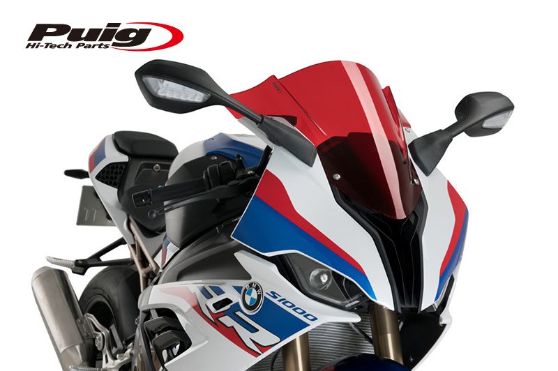Puig 3571R RACING-SCREEN [RED] BMW S1000RR (19-25) M1000RR (19-24