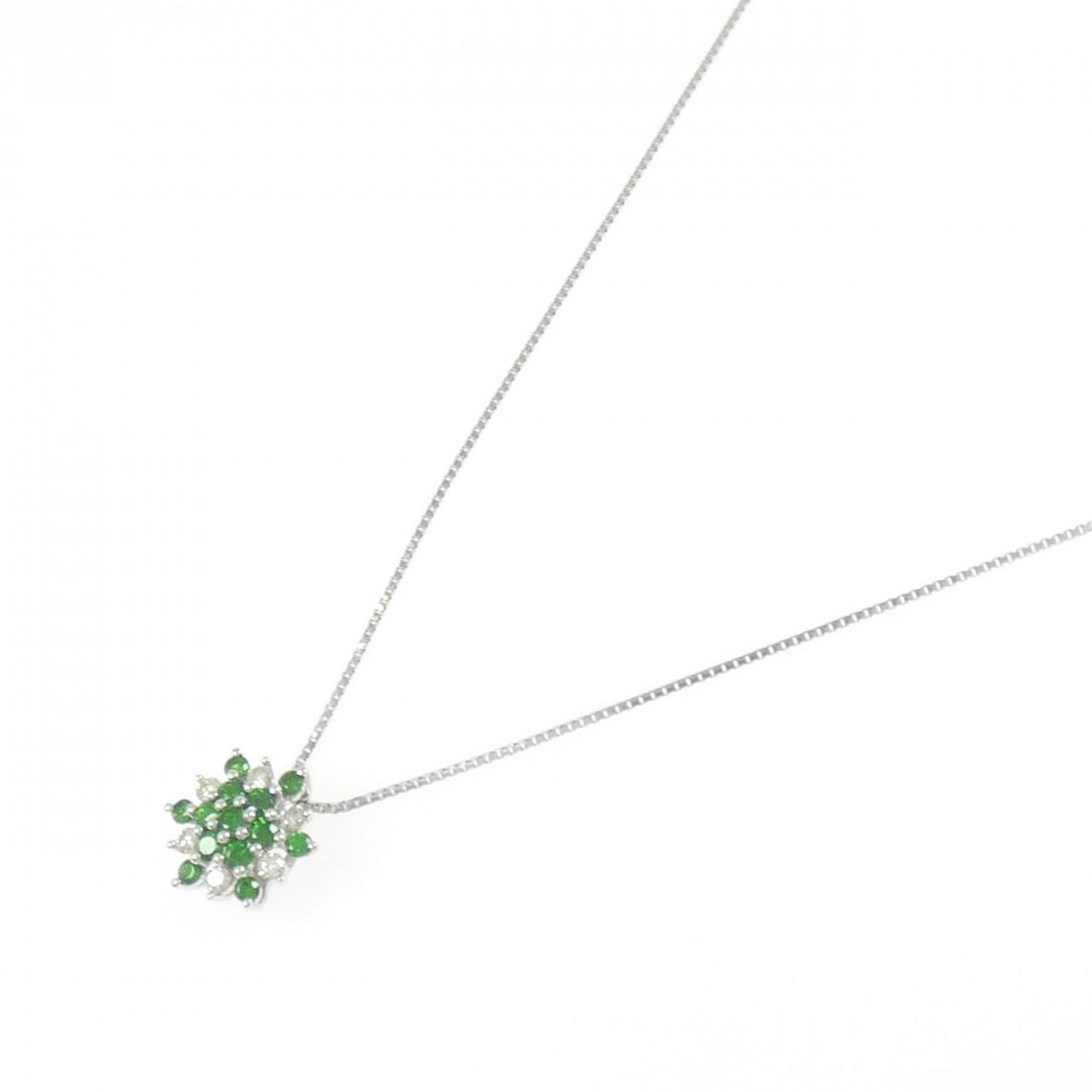 ご予約 デマントイド ネックレス K18WG デマントイドガーネット ネックレス 0.46CT - メルカリ