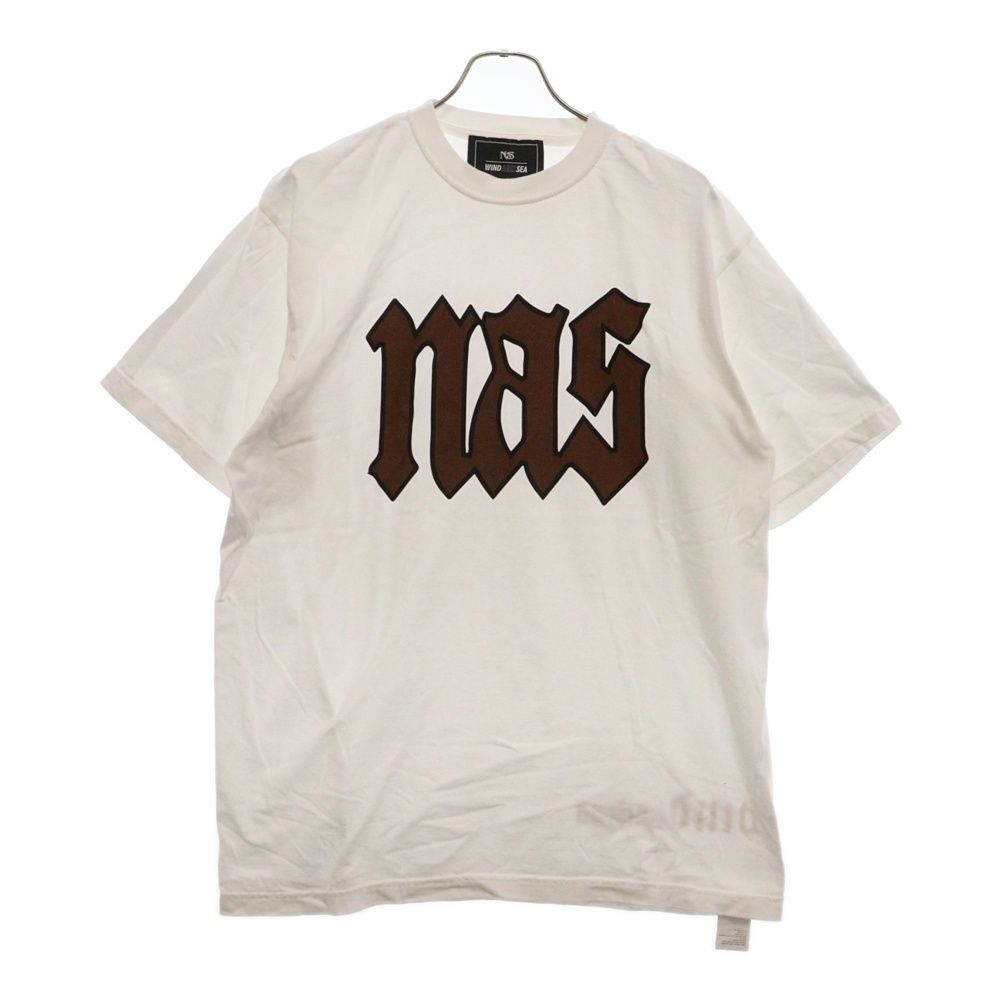 WIND AND SEA (ウィンダンシー) NAS S/S TEE プリントクルーネック半袖Tシャツ ホワイト  WDS-C-NAS-24-01-CS-07 - メルカリ