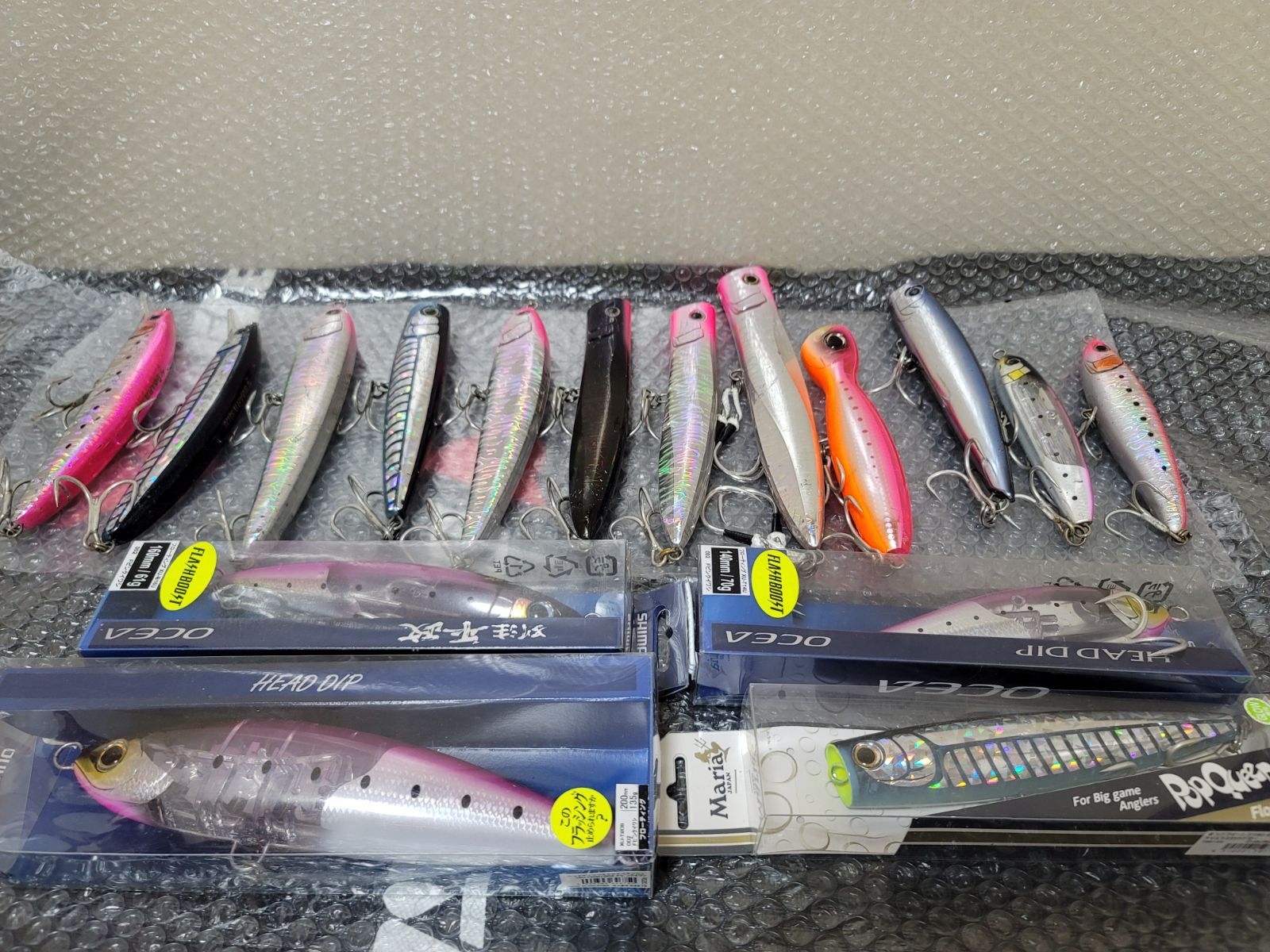 マグロ ヒラマサキャスティングルアー4セット HEAD DIP 14OF