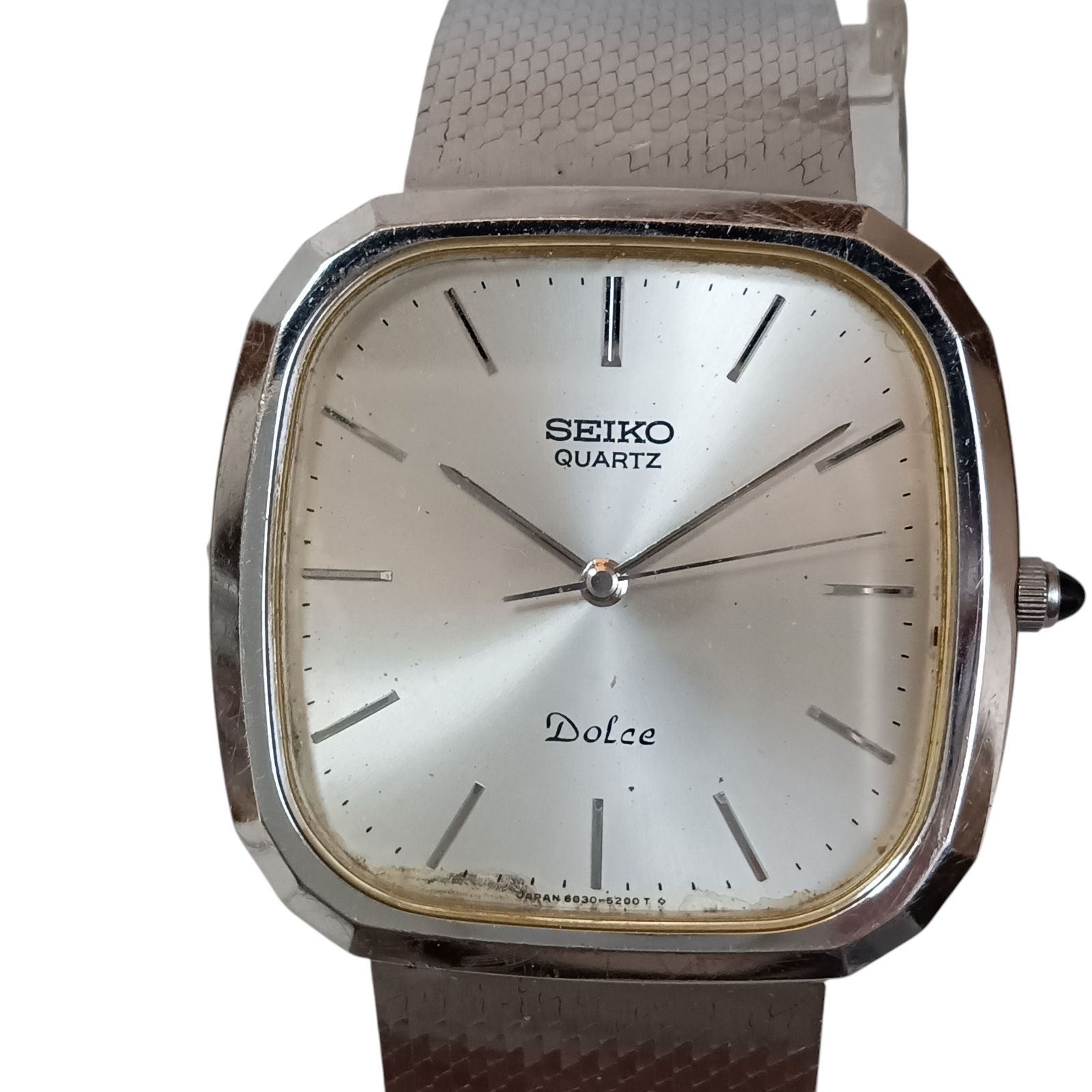 稼働 綺麗】803-1 SEIKO DOLCE セイコー ドルチェ 6030-5200 メンズ 