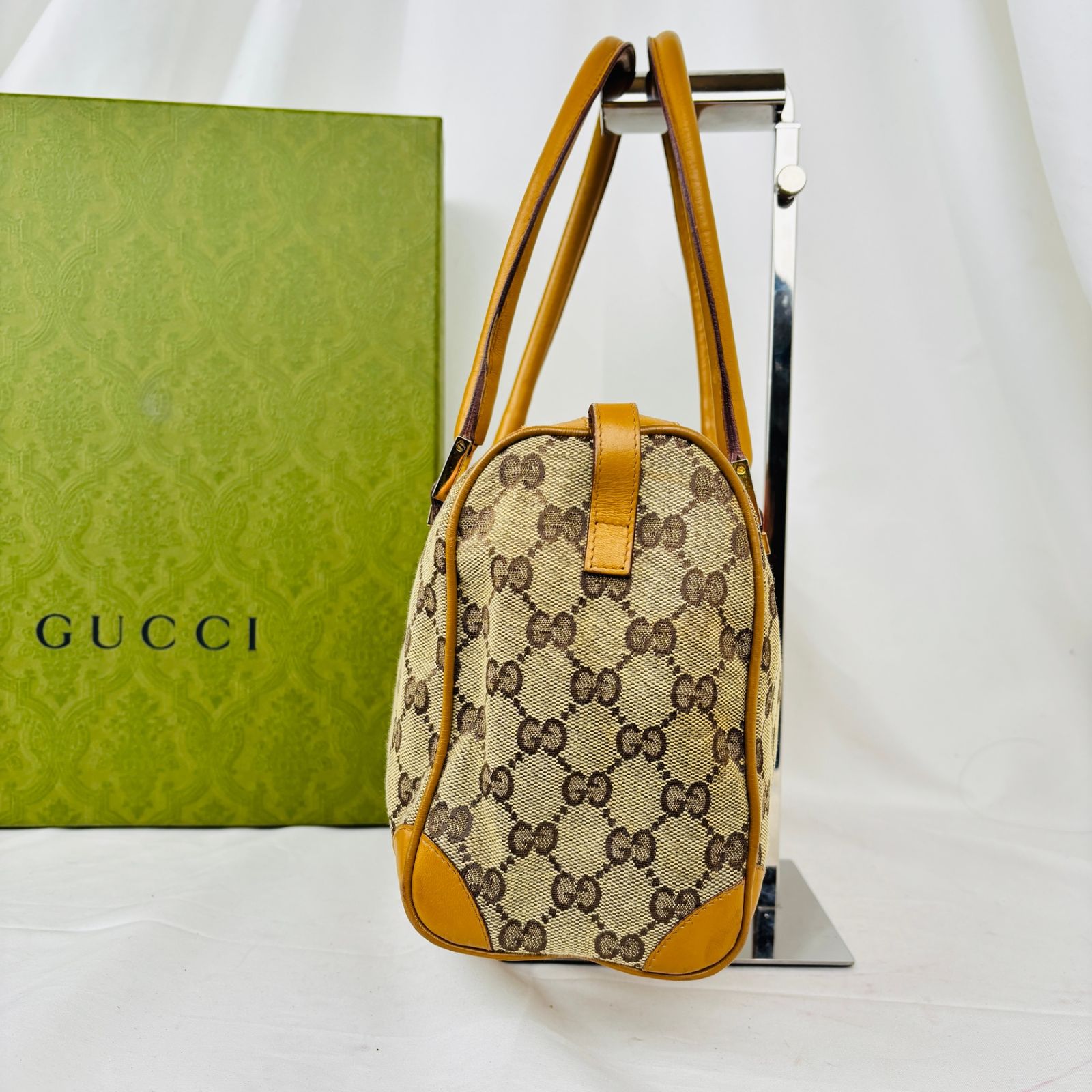 視線をさらう色彩美✨】 GUCCI グッチ ミニボストンバッグ GG 