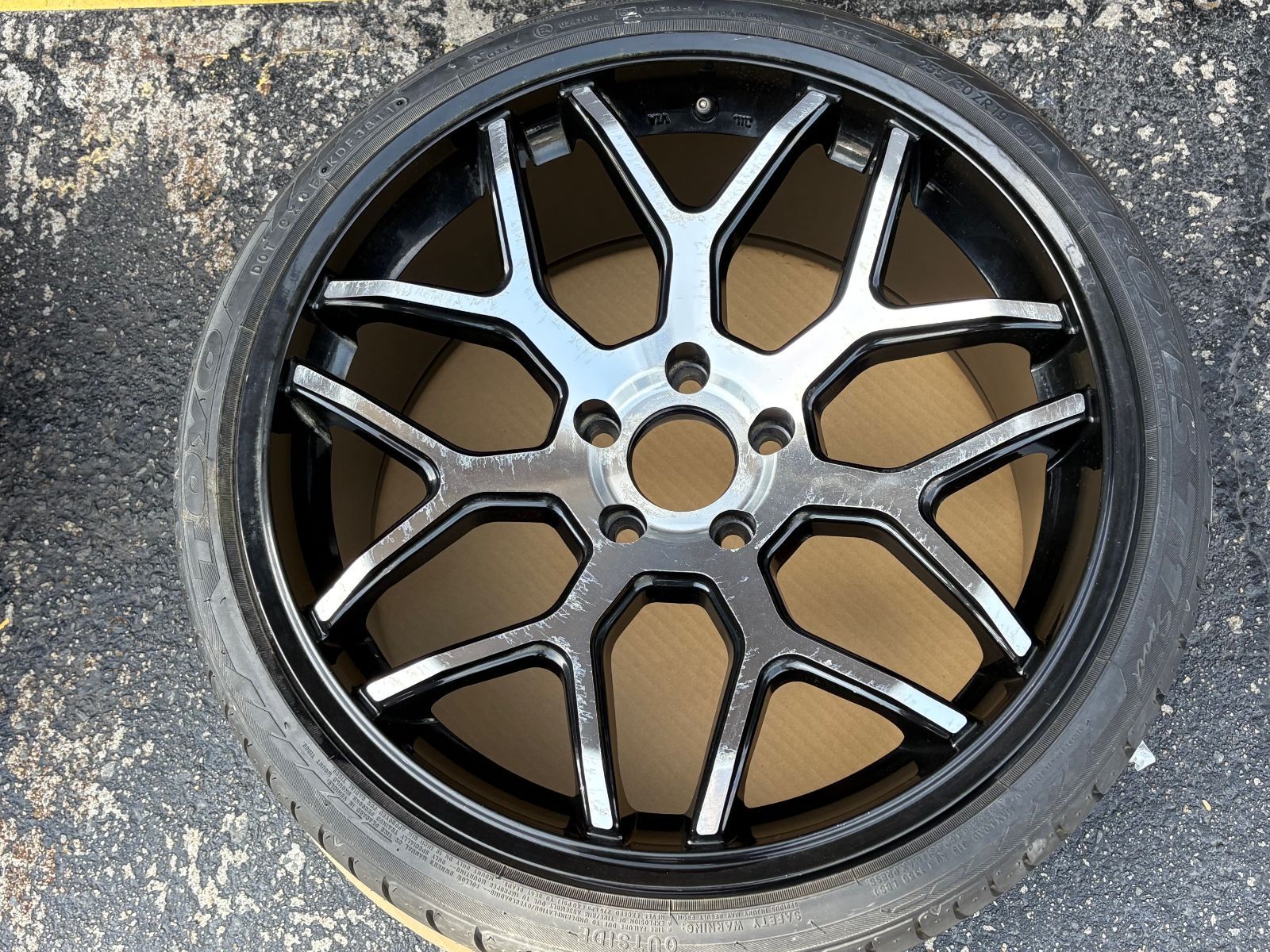 2crave mach8 ホイール19×8.5J 35 P.C.D114.3×5 TOYOプロクセスT1255|30ZR19 2本セット