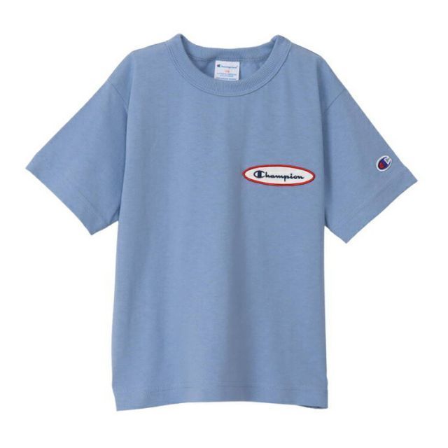 HANES ヘインズ S/S T-SHIRT サックス 140サイズ CK-X331 320 | スポーツ 運動 服 衣類 ウエア ウェア トップス ショートスリーブ Tシャツ 半袖 着心地 ドライ コットン 天竺素材 デザイン シンプル 機能