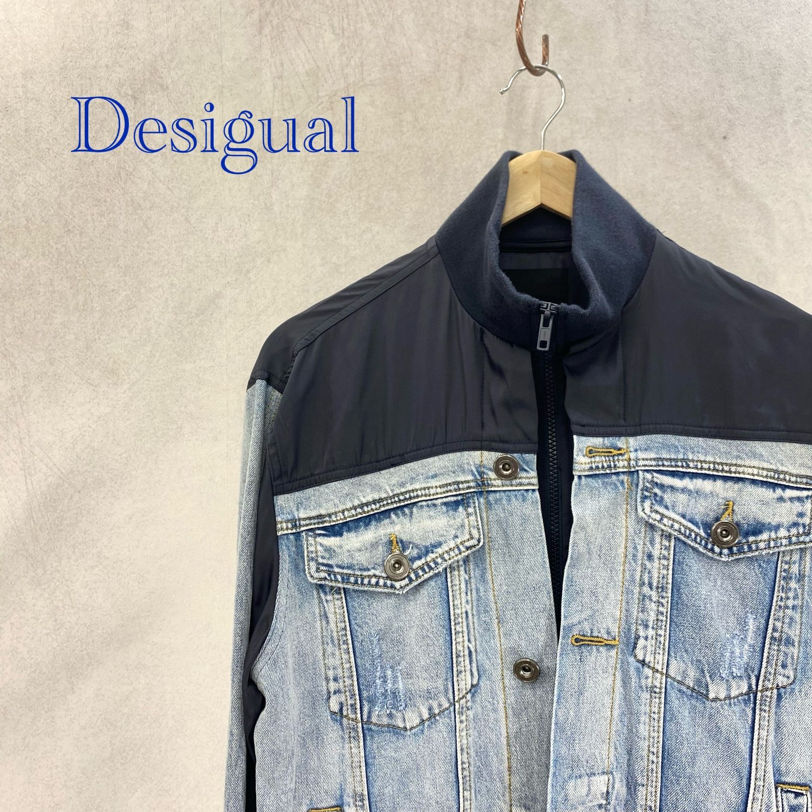 Desigual デシグアル 22SMED10 デニム ジャケット アウター ハイネック 