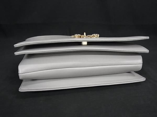 □極美品□ Roger Vivier ロジェヴィヴィエ レザー ビジュー ライン  