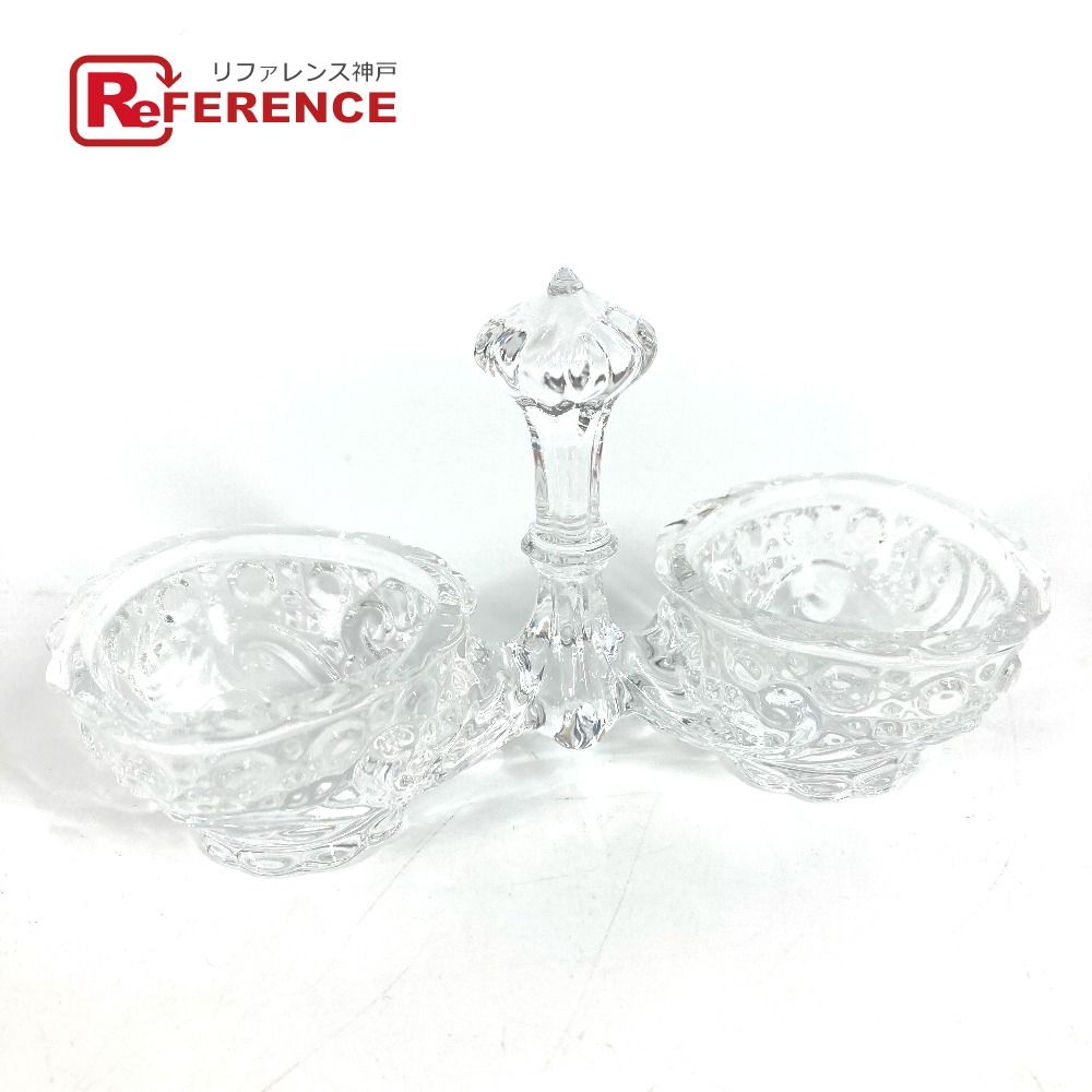 Baccarat バカラ お皿 ダブル ソルトセラー ソルト＆ペッパー