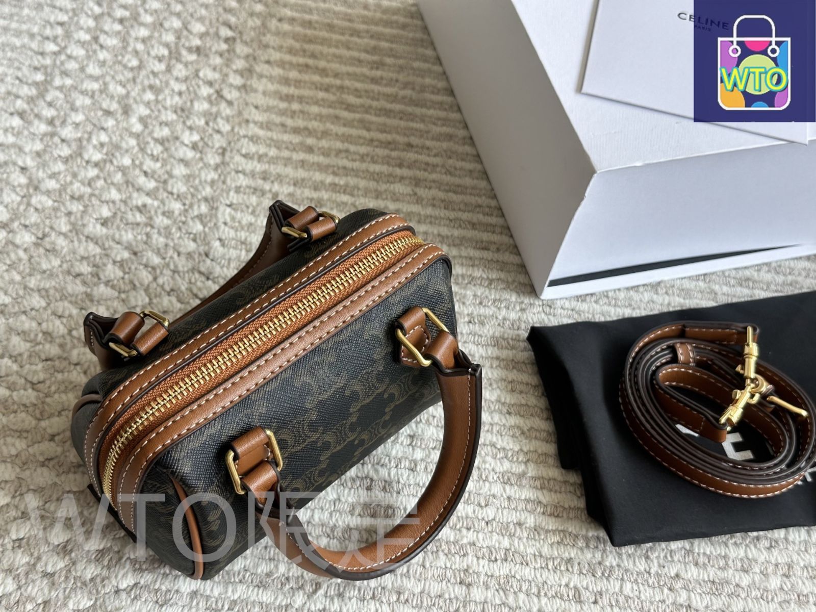 今日 Gorgeous CELINE ゴージャスセリーヌ ヴィンテージ ピローミニバッグ-WTO輸入