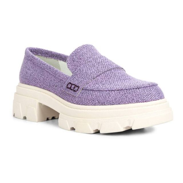 【送料無料】 ロンドンラグ レディース スリッポン・ローファー シューズ London Rag Chunky Women's Lug Sole Loafers Lilac