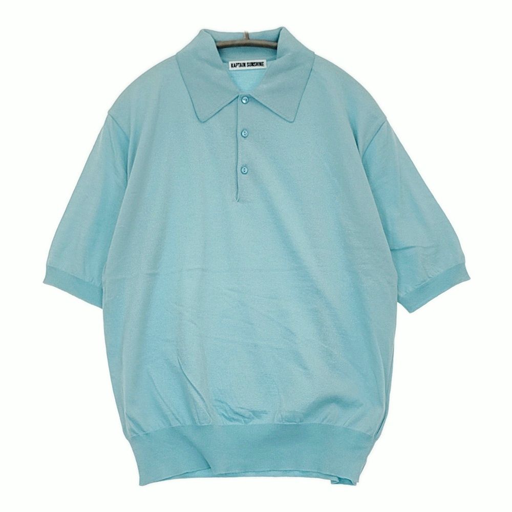 定価27500円　KAPTAIN SUNSHINE　極上ニットポロシャツ　40 KAPTAIN SUNSHINE｜Cotton Knit Poloshirt KS25SKN06 高級