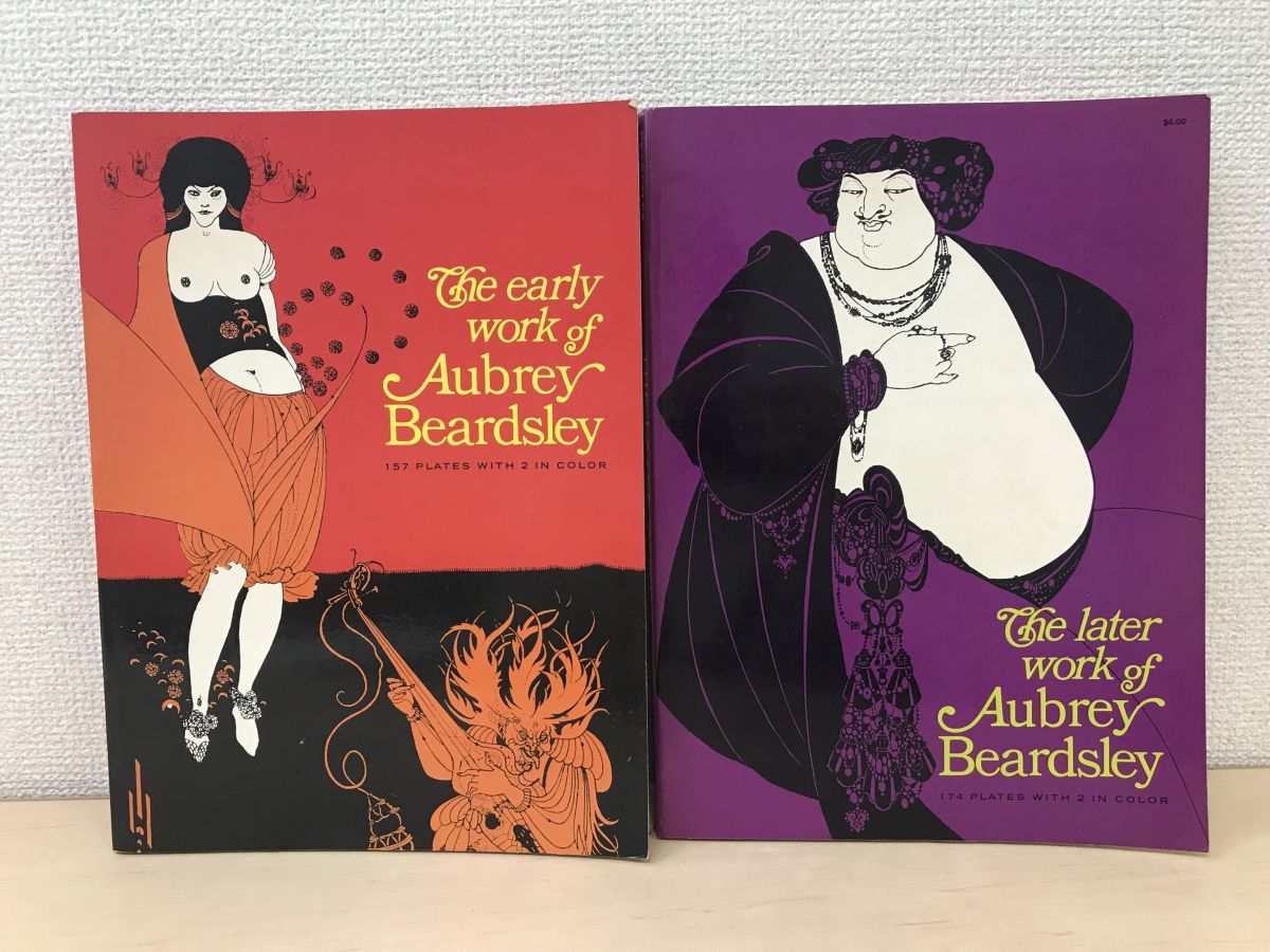 洋書】 オーブリー・ビアズリーの本 2冊セット【THE EARLY WORK／THE LATER WORK】 Aubrey Beardsley -  メルカリ