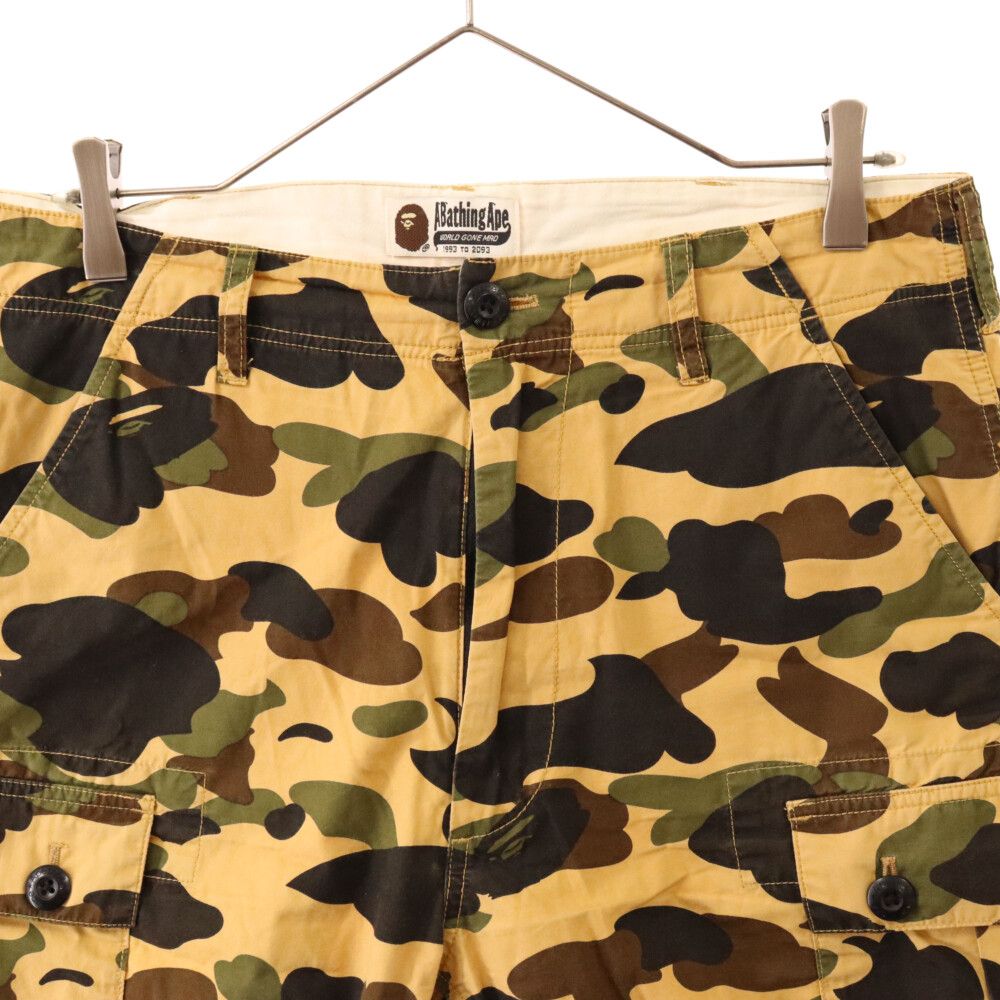 APE イエローカモ ショートパンツ ハーフ ショーツ 初期 1STカモ エイプ XS 708 A BATHING APE（ショートパンツ ・ イエロー⁄黄色系）のフリマアイテム一覧