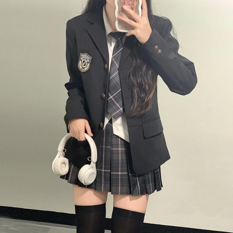 5点セット 女の子 シャツ スーツセット 制服 中学生 学生服 学生