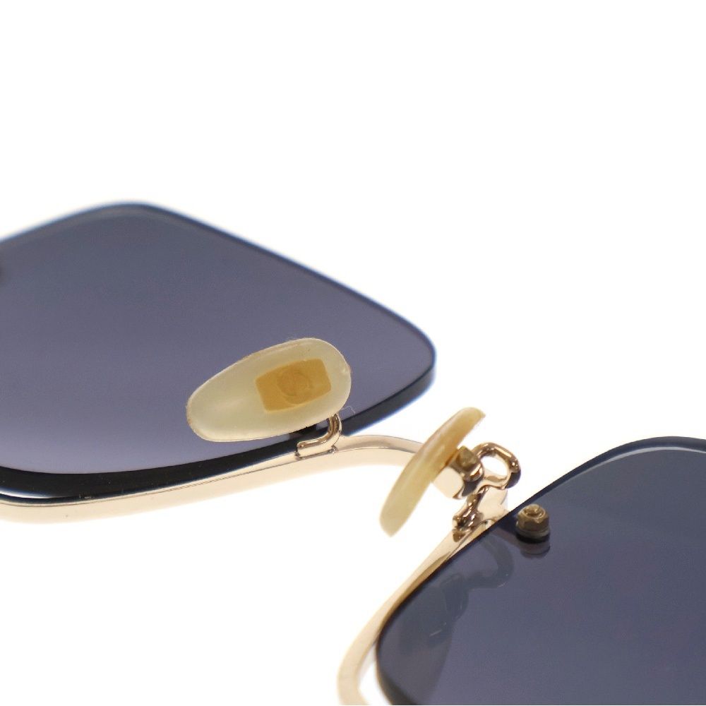 GUCCI GUCCI (グッチ) ハーフリム メタルフレーム ブラックレンズ