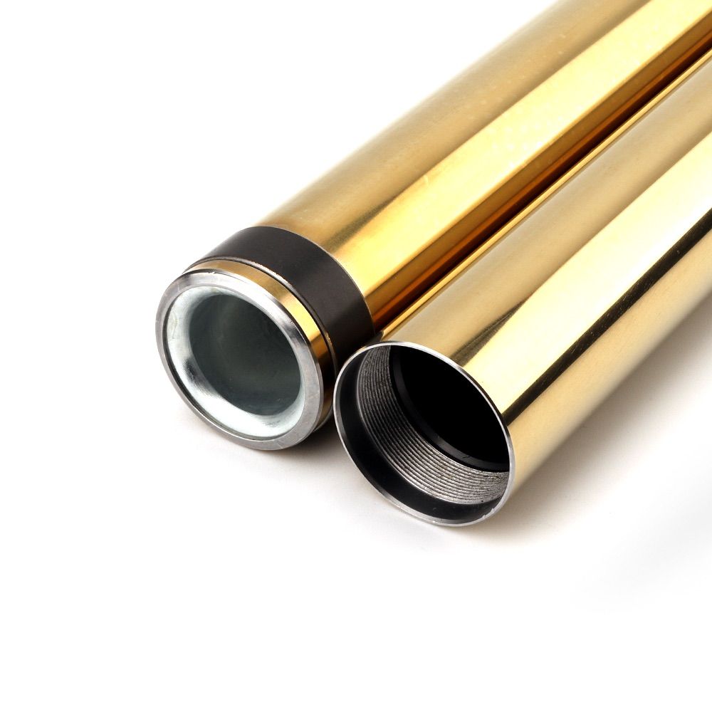 XG123 極上メッキ ZRX400 ZRX-2 ZR400 ZR400-E ZR400-F 98-04 41MM 純正品番44013-1452に対応 インナーチューブ ゴールド２本 新品