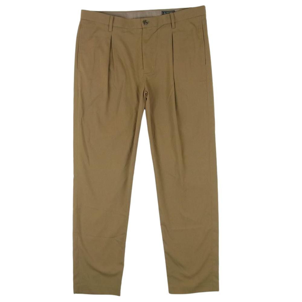 HYSTERIC GLAMOUR ヒステリックグラマー 02171AP13 1タック シングル スラックス ワイド パンツ ブラウン系 L【中古】