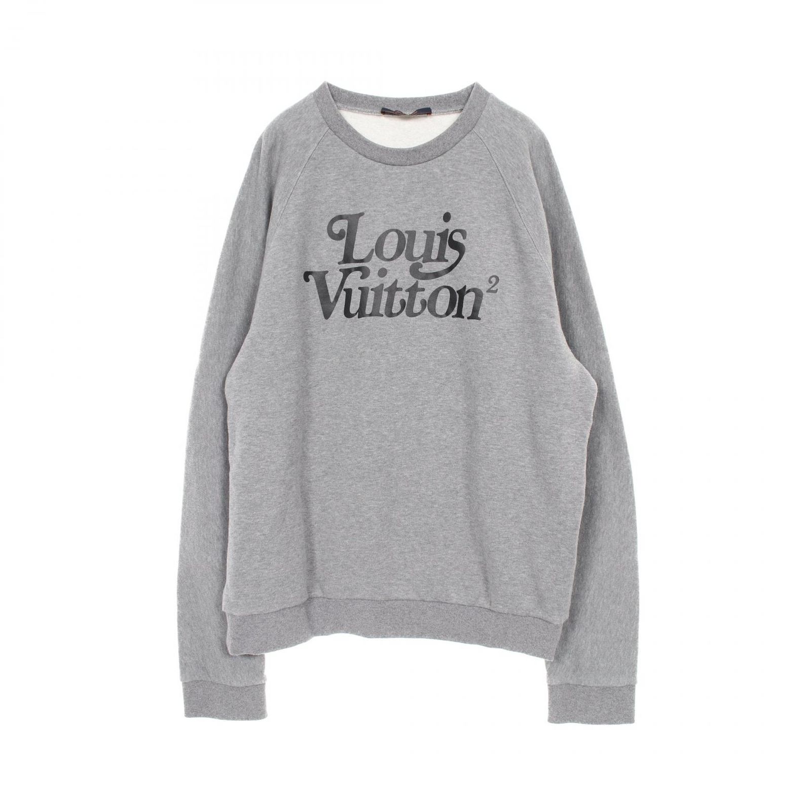 ルイ ヴィトン LOUIS VUITTON スウェット LOUIS VUITTON × NIGO RM202MWRHJY13W グレー コットン トレーナー メンズ Used A