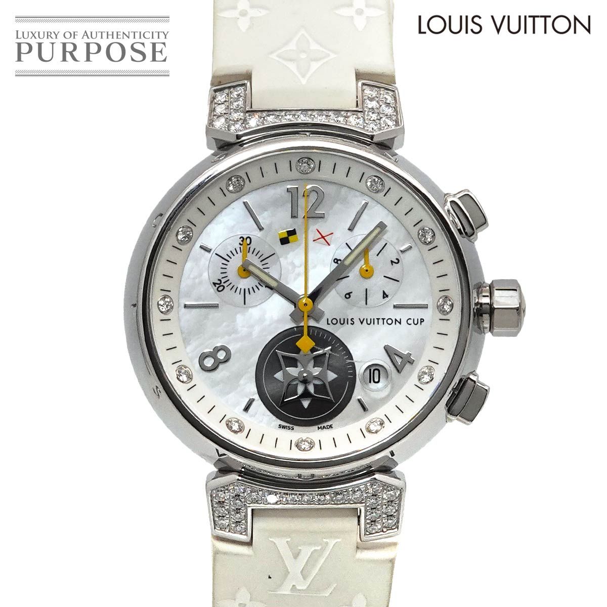 ルイ ヴィトン LOUIS VUITTON タンブール ラブリーカップ Q132H クロノ 