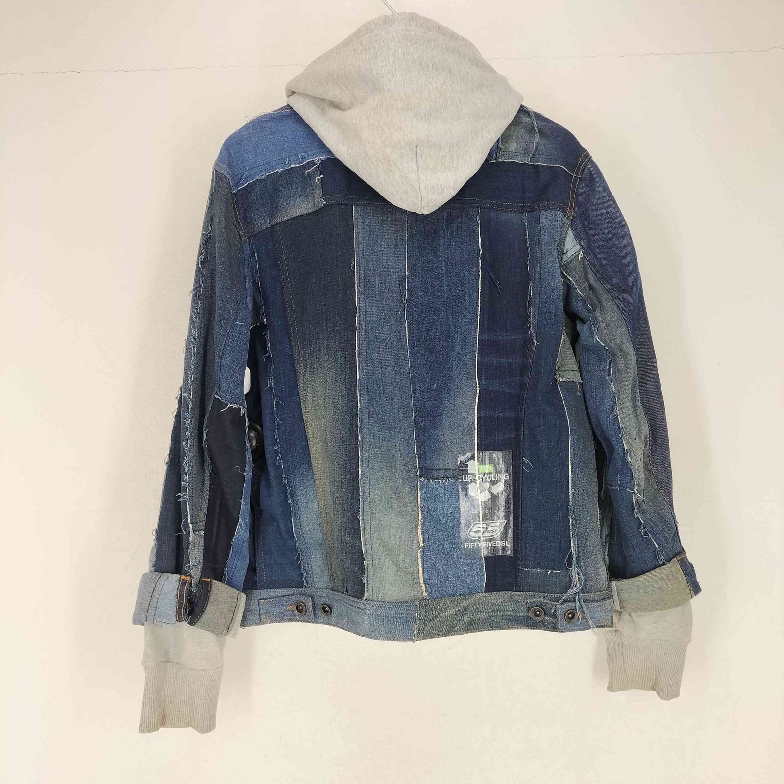 ディーゼル DIESEL D-OWNHILL55 パッチワークデニムジャケット メンズ L