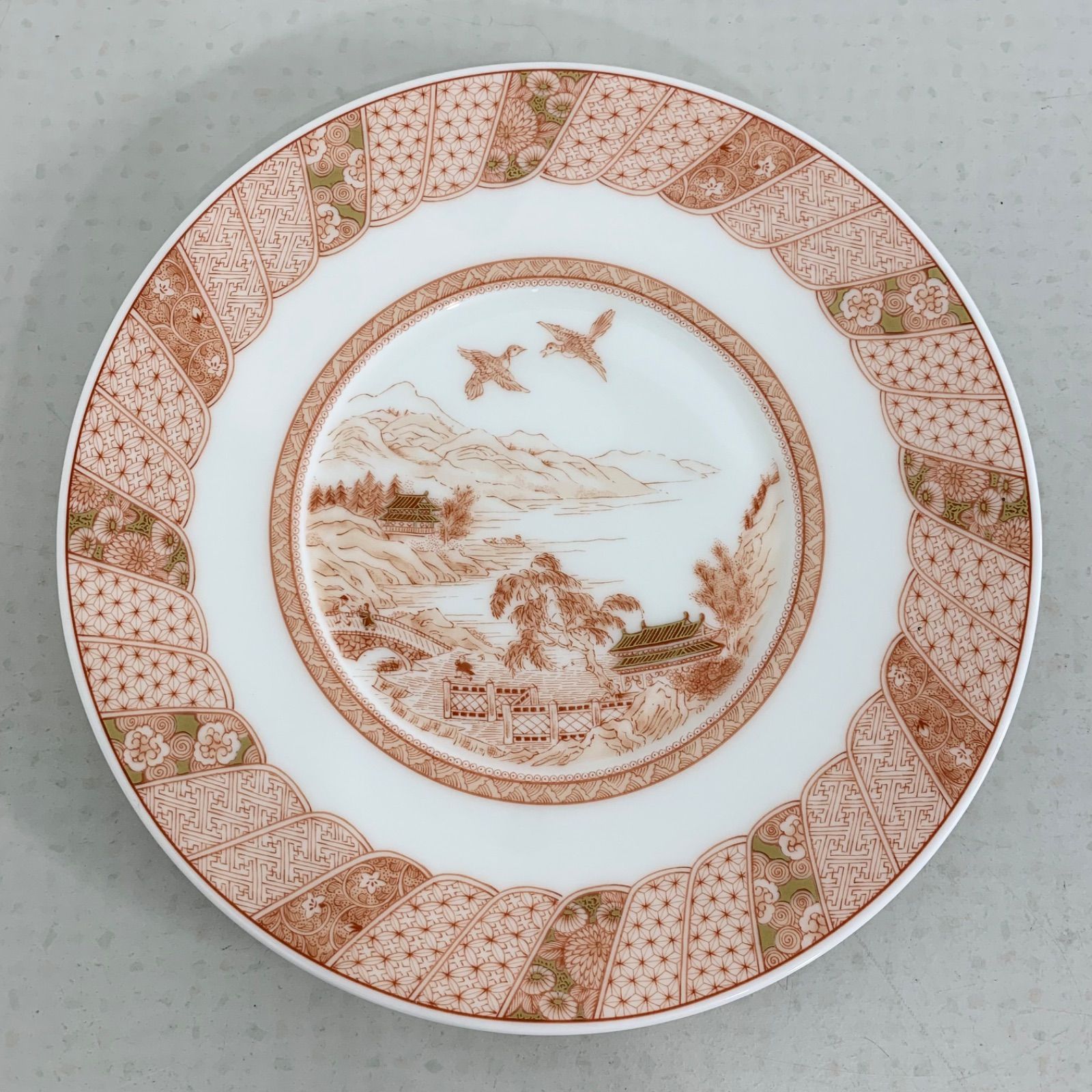 NIKKO ニッコー 食器 KUTANI ART COLLECTION 福島武山 高台茶碗 赤絵