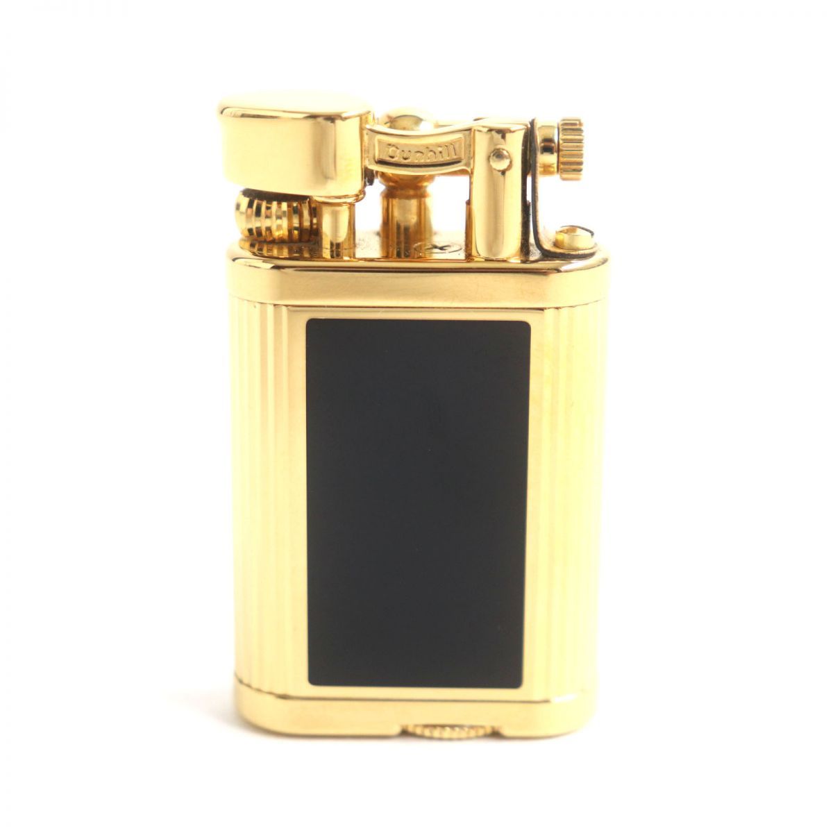 美品▽dunhill ダンヒル ユニーク ショート ラッカー ロゴ刻印入り 