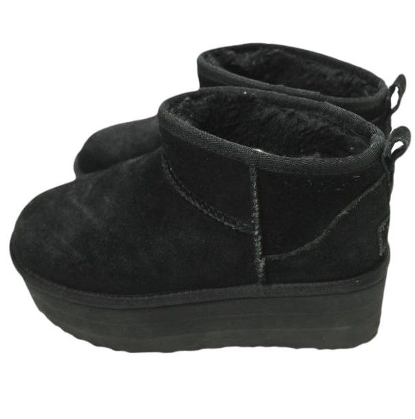 UGG Australia アグ オーストラリア CLASSIC ULTRA MINI PLATFORM クラシック ウルトラ ミニ プラットフォーム 1135092 US6 23cm BLACK ムートンブーツ シューズ g23779 USTAUSTRALIA_COM_AU