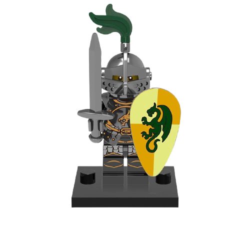 12体セット3 中世ドラゴン騎士団騎馬LEGOレゴ互換ミニフィグブロック