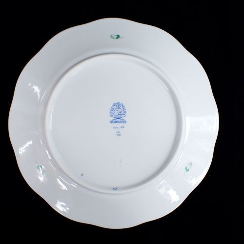 ヘレンド HEREND アポニーグリーン ディナー プレート 絵皿 - メルカリ