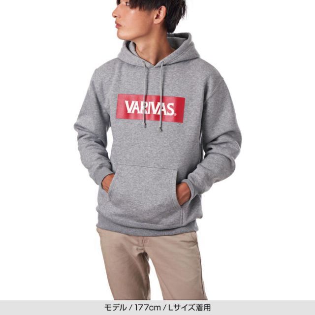 VARIVAS 公魚工房 プルオーバーパーカー VAAW-30 グレー 本物 LL(XL