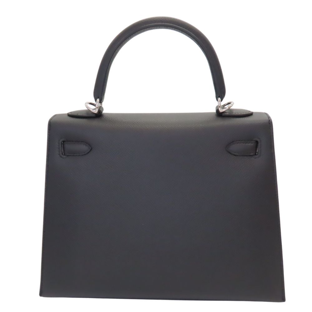 【ケリー 】VONAVENTURA キーホルダー 黒シルバー金具★お値下げ HERMES エルメス ショルダーバッグ ケリー25 外縫い 黒