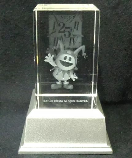 小物 キャラクター 単品 ジャックフロスト 25周年記念3Dクリスタル 3DSソフト 真 女神転生 DEEP STRANGE JOURNEY 25周年記念 ボックス 3Dクリスタルセット 同梱特典