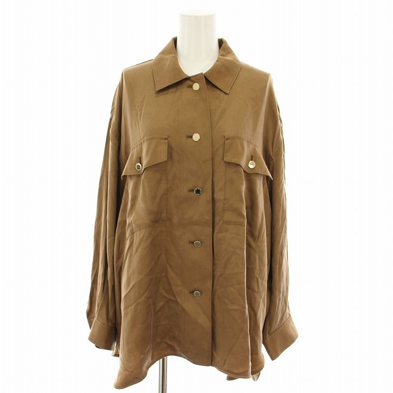 マッキントッシュ ロンドン MACKINTOSH LONDON フィブリルサテンシャツ ブラウス 長袖 38 茶 ブラウン G5M01-203-42 /YT レディース マッキントッシュ ロンドン MACKINTOSH LONDON フィブリルサテン